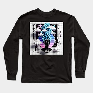 African Vaporwave Aesthetic Long Sleeve T-Shirt